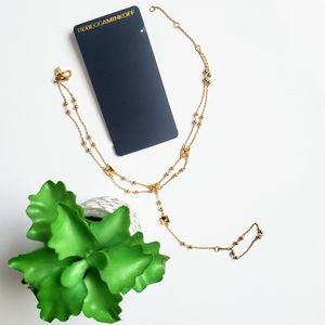 Rebecca Minkoff Gold Beaded Foot Chain Anklet New with Tags